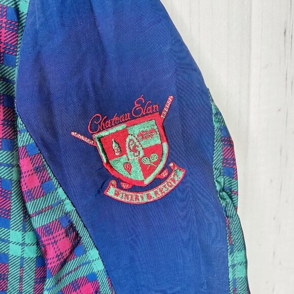 VTG Starbus Blue Tartan Weather Screen Windbreaker Sz XL Volvo Legends Series - Picture 4 of 10